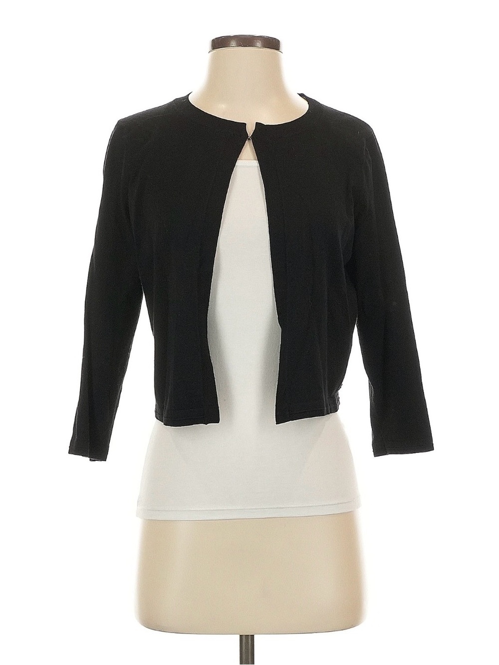 Karen Millen Black Cropped Cardigan Sweater